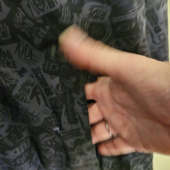 Ride Hawthorne Insulated Snowboard Jacket All Over Logo Print Neon Zip Size M - Picture 5 of 11